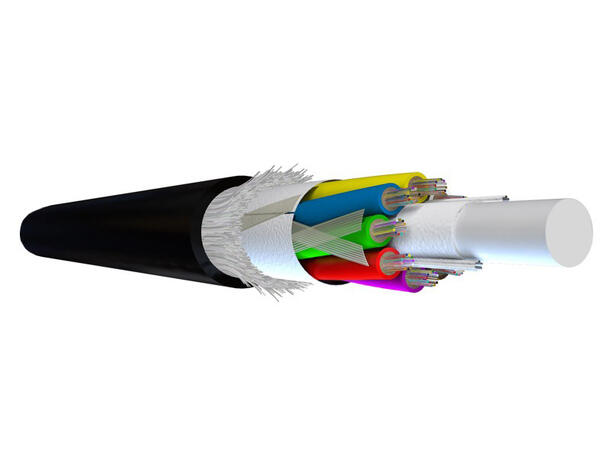 Loose tube mikrokabel, SM G.652.D, G48 Svart, HDPE, Ø = 5,9 mm, 1 meter