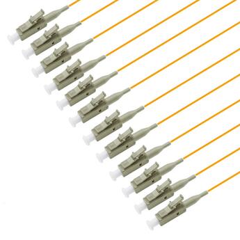 PT-MM5-T9O-LCP-15-BP Fiberworks AS  Pigtail LC/PC 12-pack blister 1,5 m 50/OM2, 900µm tight buffer, Orange