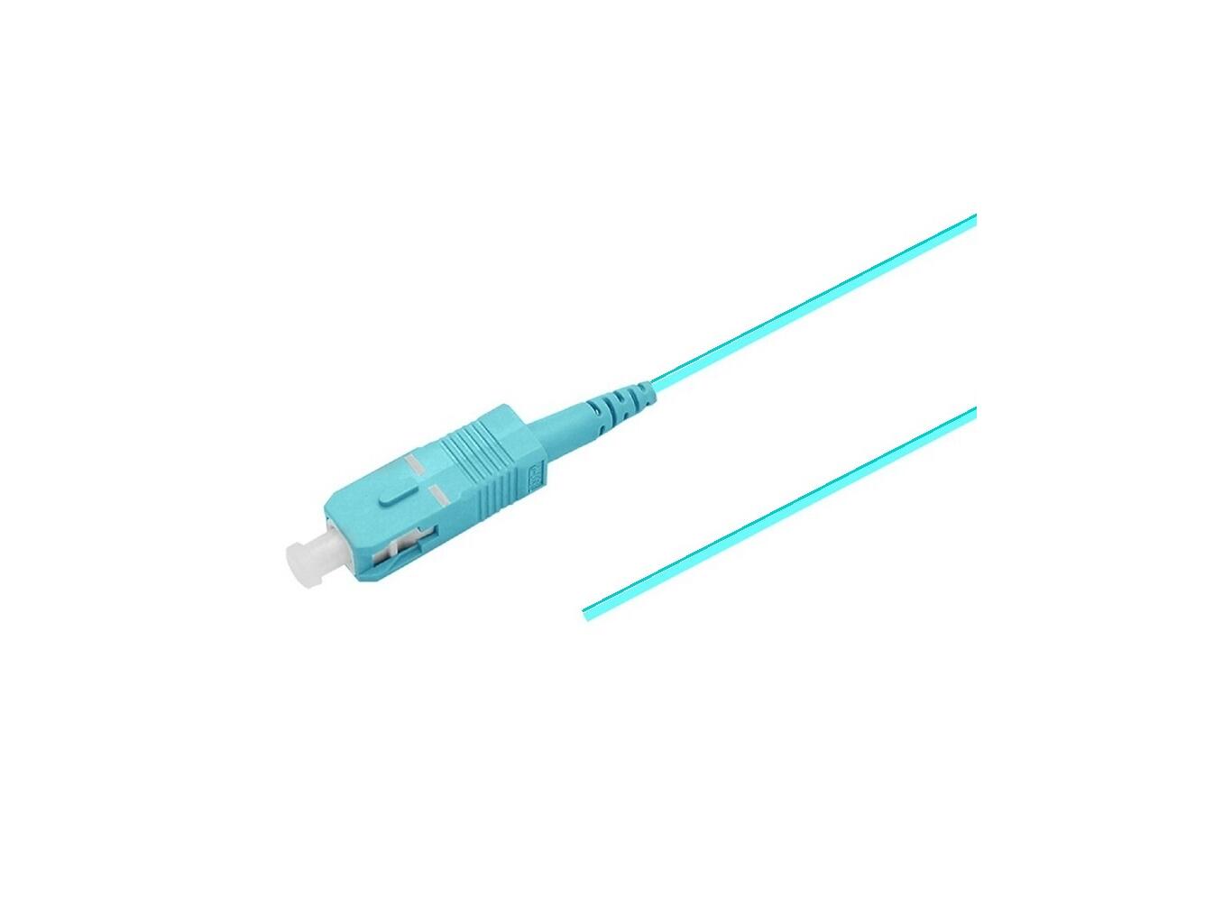 PT-OM4-T9A-SCP-15-BP Fiberworks AS  Pigtail MM SC/PC 12-pack blister, 1,5 m 50/OM4 BIF, Tight Buffer 900µm, Aqua