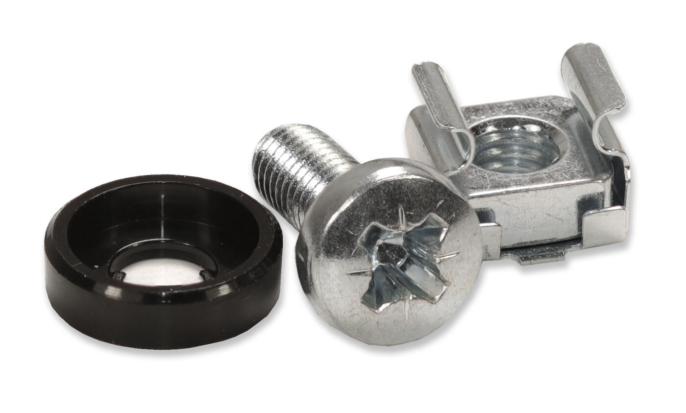 SP-RACKSKRUER-150 Fiberworks AS  Set of M6 rackscrew, nut and washer Bag of 50 pcs screw, washer and racknut