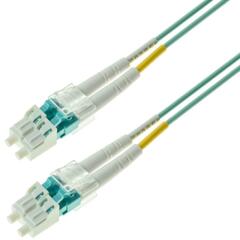 Snor MM DPX LC/PC-LC/PC xx m 50/OM3 BIF 2x &#248;2mm Aqua