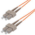 Snor MM DPX SC/PC-SC/PC 0,5 m 62,5/OM1 2x ø2mm Oransje