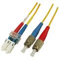 Snor SM DPX LC/UPC-FC/UPC 1,5 m 9/OS2 G.657.A2 2x &#248;2mm Gul