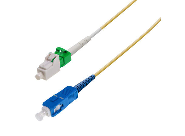 Snor SM SPX LC/APC-SC/UPC xx m 9/OS2 G.657.A2 ø2mm Gul 