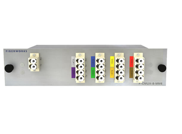 Fiberworks 8 ch multimode CWDM Mux+Demux C47-C61, 62.5 µm 