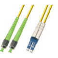 Snor SM DPX FC/APCR-LC/UPC 10 m 9/OS2 G.657.A2 2x &#248;2mm Gul