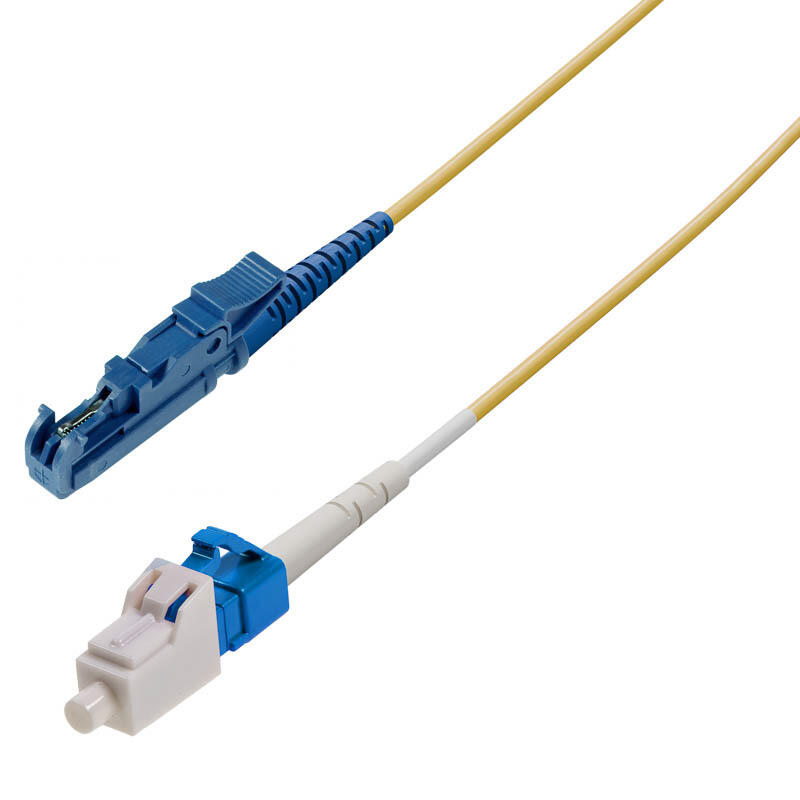 P-SM9-S2Y-E2U-LCU-xx Fiberworks AS  Snor SM SPX E2000/UPC-LC/UPC xx m 9/OS2 G.657.A2 ø2mm Gul