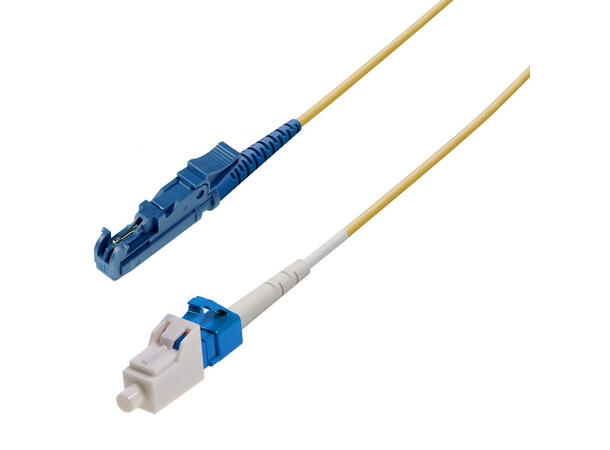 Snor SM SPX E2000/UPC-LC/UPC xx m 9/OS2 G.657.A2 ø2mm Gul 