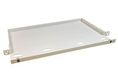 SP-FP-HYLLE-0.5U Fiberworks AS  0,5U 19&quot; Underhylle hvit, uten deksel Hvit RAL9010