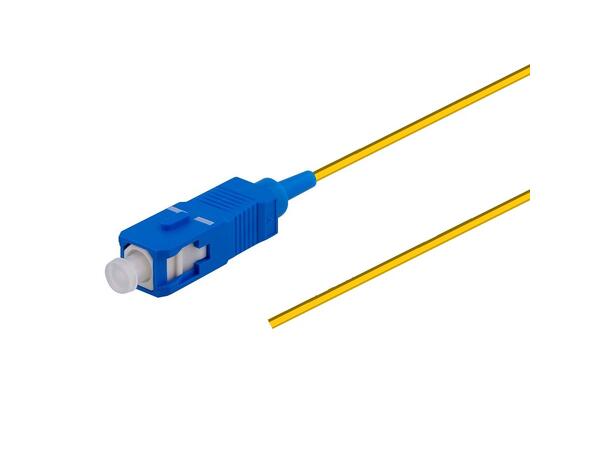 Fiberhale SM SC/UPC 12-pakning, 1,5 m 9/OS2 G.657.A1, 900µm fast kledning, Gul 