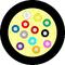 K-AXAI-S-OM3-G24-1m   G24 AXAI-I/O-W MM Multipurpose 50/OM3, AFL, Sort kabelkappe