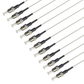 PT-MM6-T9G-STP-15-BP Fiberworks AS  Pigtail MM ST/PC 12-pack blister 1,5 m 62,5/OM1, 900µm tight buffer, Grey