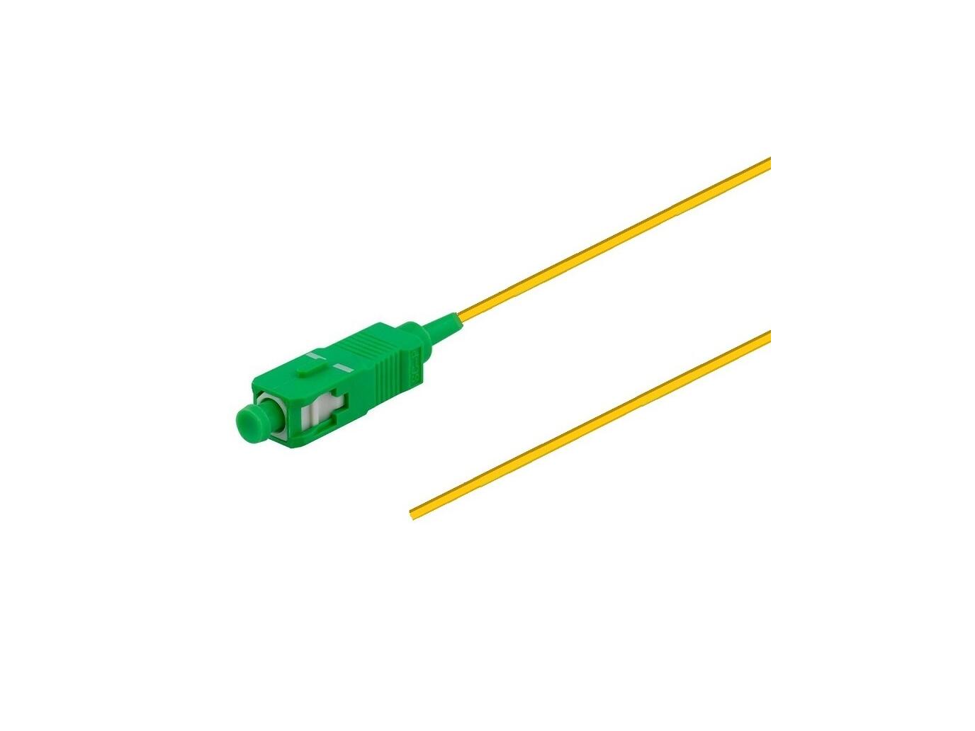 PT-SM9-T9Y-SCA-15-BP Fiberworks AS  Pigtail  SM SC/APC 12-pack blister 1,5 m G.657.A1, 900µm tight buffer, Yellow