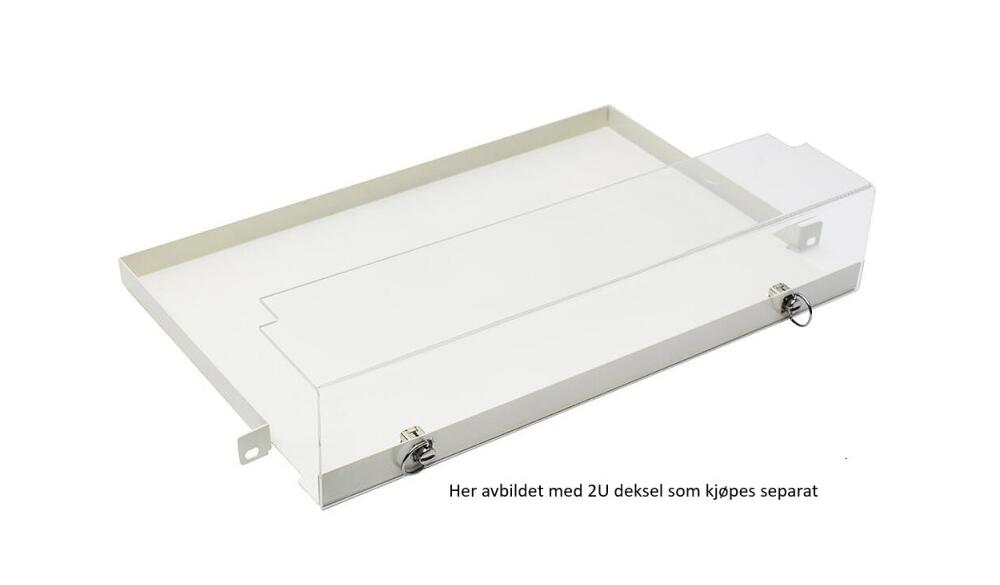 SP-FP-HYLLE-0.5U Fiberworks AS  Shelf 0,5U 19" White RAL9010