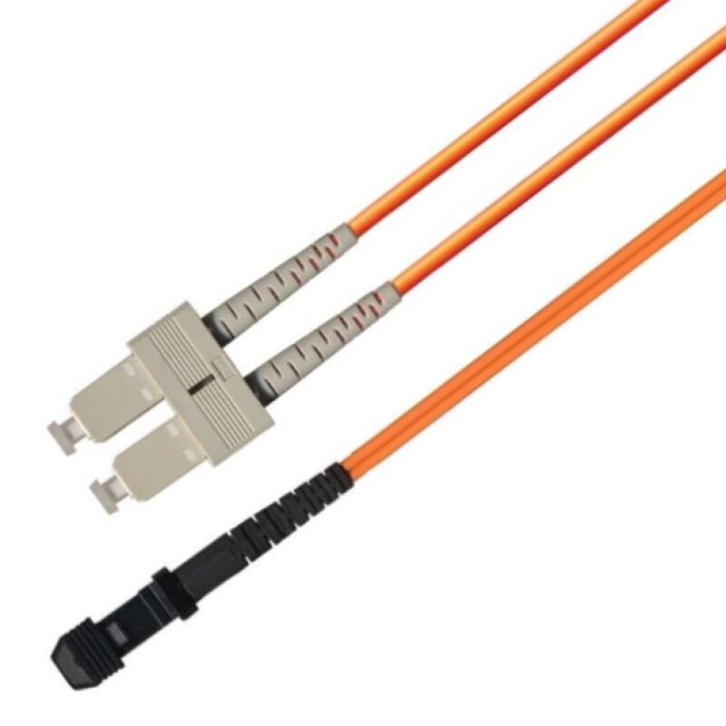 P-MM5-D2O-SCP-MTJ-xx Fiberworks AS  Snor MM DPX SC/PC-MTRJ(f)/PC xx m 50/OM2 2x &#248;2mm Oransje