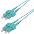Snor MM DPX SC/PC-SC/PC 12 m 50/OM3 BIF 2x ø2mm Aqua