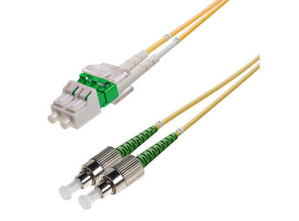 Snor SM DPX FC/APCR-LC/APC xx m 9/OS2 G.657.A2 2x ø2mm Gul 