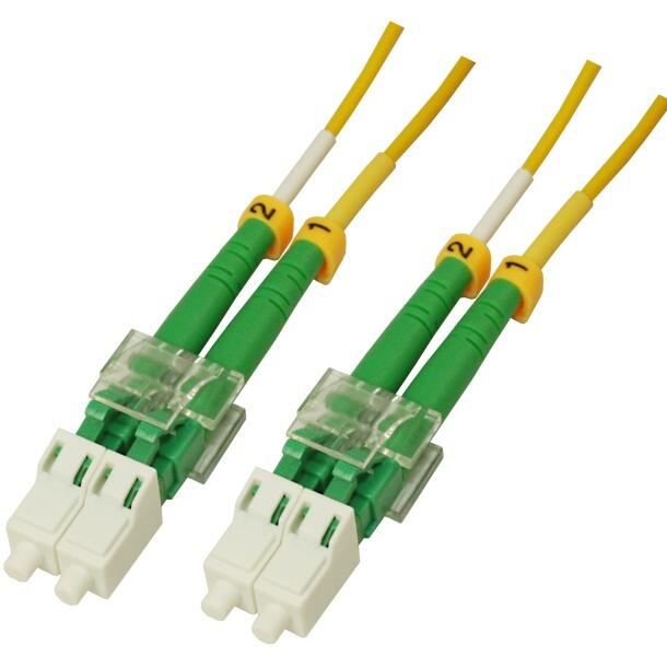 P-SM9-D2Y-LCA-LCA-xx Fiberworks AS  Snor SM DPX LC/APC-LC/APC xx m 9/OS2 G.657.A2 2x &#248;2mm Gul