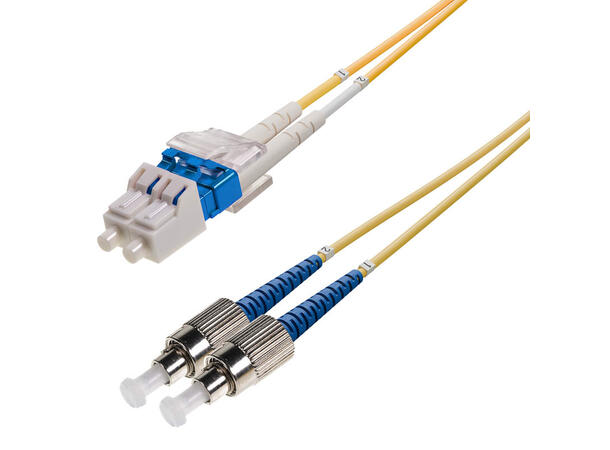 Snor SM DPX LC/UPC-FC/UPC xx m 9/OS2 G.657.A2 2x ø2mm Gul 