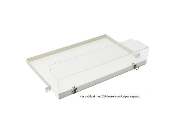 Underhylle 0,5U 19" hvit, uten deksel Hvit RAL9010 