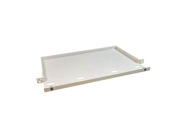 Underhylle 0,5U 19" hvit, uten deksel Hvit RAL9010 