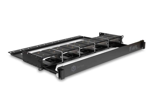 AFL1U 19" U-Series Chassis for 5 modules With front door and rear management 