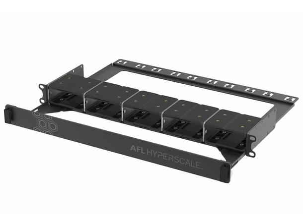 AFL U-Series 19" Chassis 1U, 5 moduler with front door and rear management