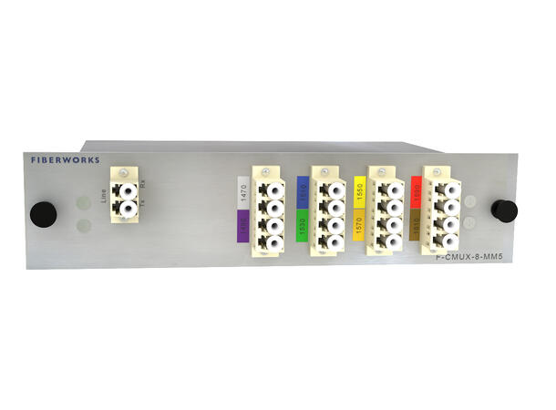 Fiberworks 8 ch multimode CWDM Mux+Demux C47-C61, 50 µm 