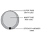 SP-SLV-24-40mm-CLEAR   Skjøtehylser, 40 mm, 100-pack Klar, 2.4 mm diameter etter krymp