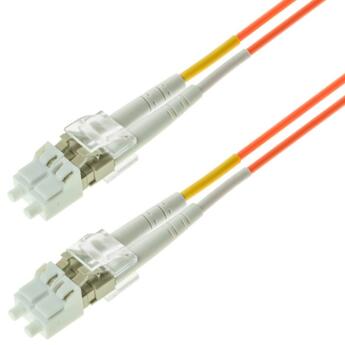 P-MM5-D2O-LCP-LCP-xx Fiberworks AS  Snor MM DPX LC/PC-LC/PC xx m 50/OM2 2x &#248;2mm Oransje