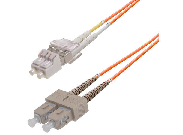 Snor MM DPX LC/PC-SC/PC xx m 50/OM2 2x ø2mm Oransje 