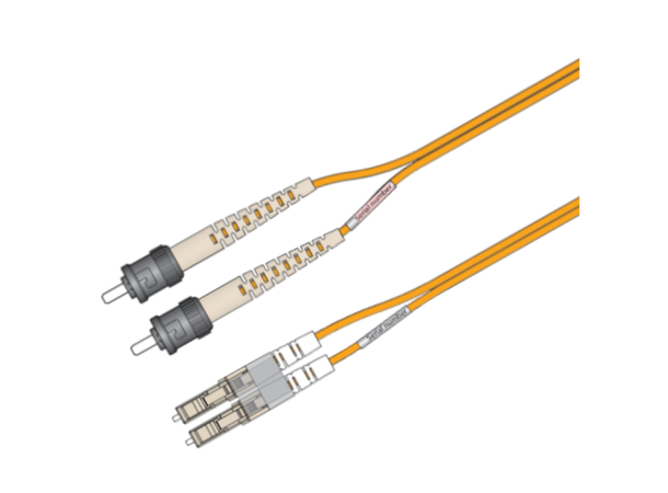 Snor MM DPX LC/PC-ST/PC xx m 62,5/OM1 2x ø2mm Oransje 
