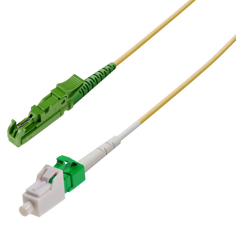 P-SM9-S2Y-E2A-LCA-xx Fiberworks AS  Snor SM SPX E2000/APC-LC/APC xx m 9/OS2 G.657.A2 ø2mm Gul