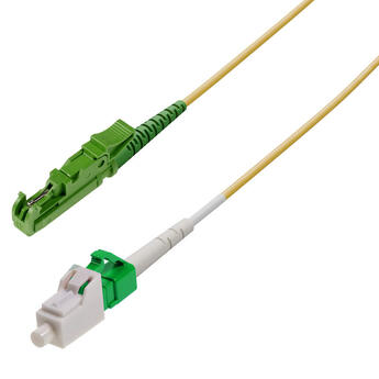 P-SM9-S2Y-E2A-LCA-xx Fiberworks AS  Snor SM SPX E2000/APC-LC/APC xx m 9/OS2 G.657.A2 ø2mm Gul