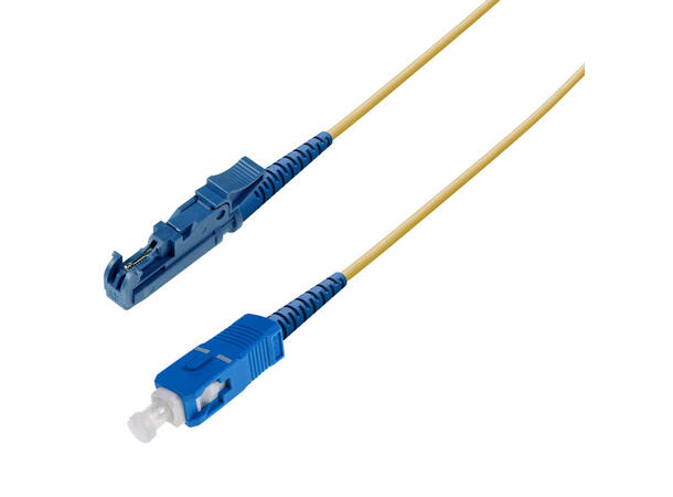 Snor SM SPX E2000/UPC-SC/UPC xx m 9/OS2 G.657.A2 ø2mm Gul 