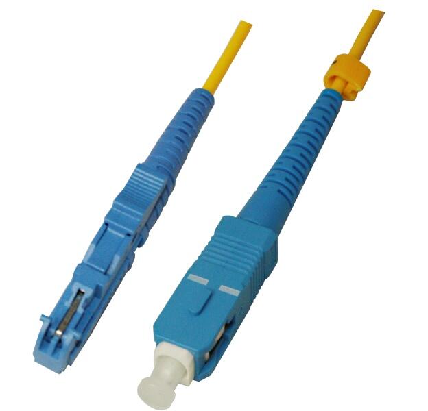 P-SM9-S2Y-E2U-SCU-xx Fiberworks AS  Snor SM SPX E2000/UPC-SC/UPC xx m 9/OS2 G.657.A2 &#248;2mm Gul