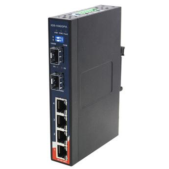 ORING-IGS-1042GPA ORing Industrial Networking Corp. IGS-1042GPA ORing GigE 4x 10/100/1000TX + 2x SFP Unmanaged Switch, Slim Type