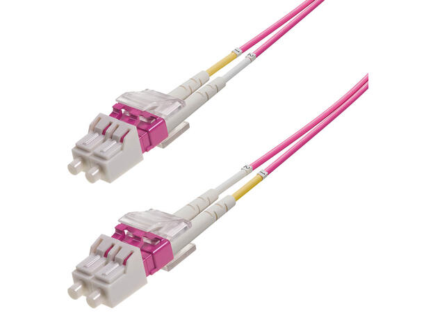 Snor MM DPX LC/PC-LC/PC 30 m 50/OM4 BIF 2x ø2mm Erika Fiolett 