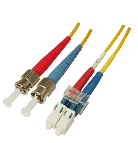 P-SM9-D2Y-LCU-STU-xx Fiberworks AS  Snor SM DPX LC/UPC-ST/UPC xx m 9/OS2 G.657.A2 2x &#248;2mm Gul