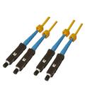 Snor SM DPX MU/UPC-MU/UPC 1,5 m 9/OS2 G.657.A2 2x &#248;2mm Gul
