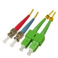 Snor SM DPX SC/APC-ST/UPC 7 m 9/OS2 G.657.A2 2x &#248;2mm Gul