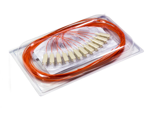 Fiberhale MM SC/PC 12-pakning 1,5 m 50/OM2, 900µm fast kledning, Oransje 