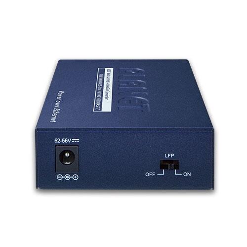 MC-PLANET-GTP-805A PLANET GTP-805A GTP-805A PoE GigEthernet Media Converter SFP Port, 52V/30W PoE Power