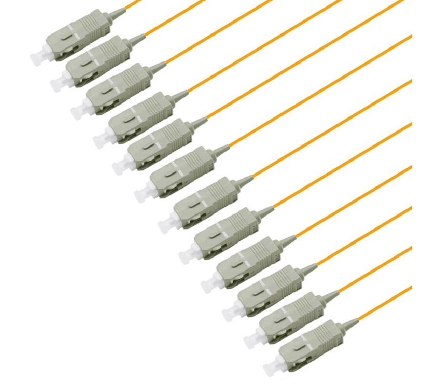 PT-MM5-T9O-SCP-15-BP Fiberworks AS  Pigtail MM SC/PC 12-pack 1,5 m 50/OM2, 900µm tigh buffer, Orange