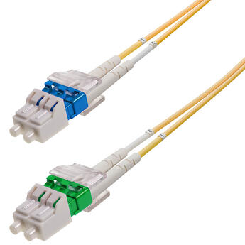 P-SM9-D2Y-LCA-LCU-xx Fiberworks AS  Patch SM DPX LC/APC-LC/UPC xx m 9/OS2 G.657.A2 2x ø2mm Yellow