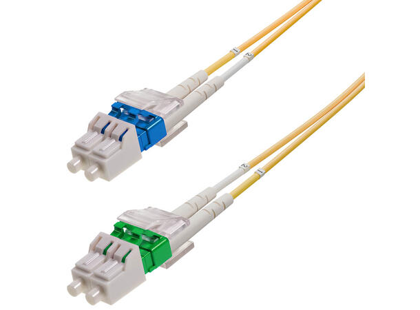 Patch SM DPX LC/APC-LC/UPC xx m 9/OS2 G.657.A2 2x ø2mm Yellow 
