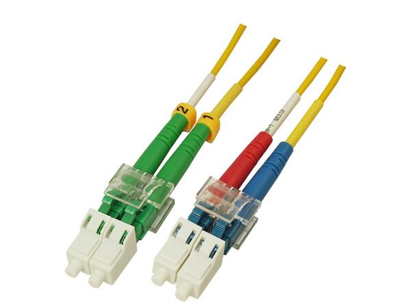Snor SM DPX LC/APC-LC/UPC xx m 9/OS2 G.657.A2 2x ø2mm Gul 