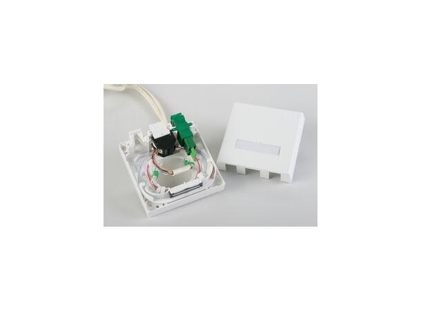 Abonnentuttak Corning 8686, SC/APC Med SC/APC fiberhale og adapter 