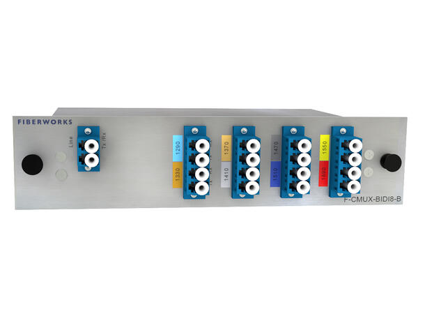 Fiberworks 8 ch. CWDM BiDi Mux/Demux Low Loss, Single fiber, LC/UPC, B-side 
