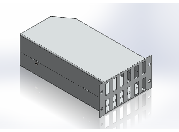 LGX2 modul dobbel 12x LC/QUAD tom For skjøting. Inkl installasjonskit 
